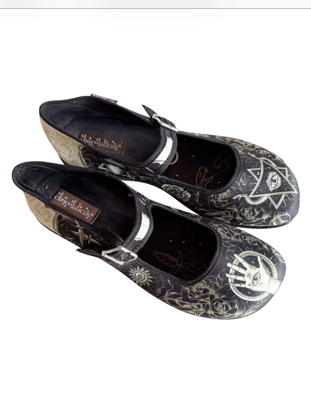 Hot Chocolate Design Chocolaticas Esoteric 2 Goth Punk Mary Jane Flat size 38/8